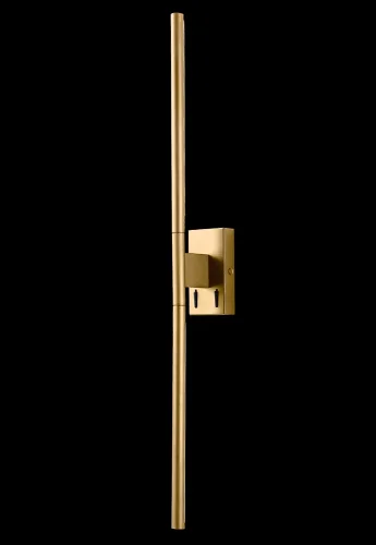 Бра с выключателем LED LARGO AP12W GOLD Crystal Lux золотой на 2 лампы, основание золотое в стиле хай-тек  фото 2
